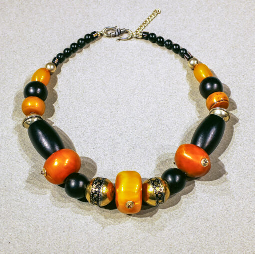 Amber copal from Marocco-Ethnic Necklace