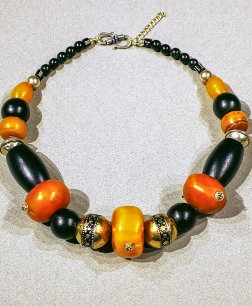 Amber copal from Marocco-Ethnic Necklace