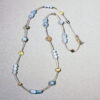 Long necklace aquamarine