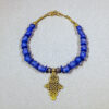 Glass and lapis lazuli necklace_Ethnic Necklace