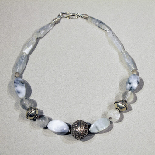 Necklace of old quartz-Ethnic Necklace